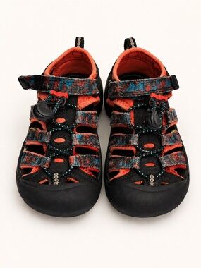 KEEN Newport H2 Kids Sandals Size 11 EU 29 Water Hiking Shoes Orange and Black